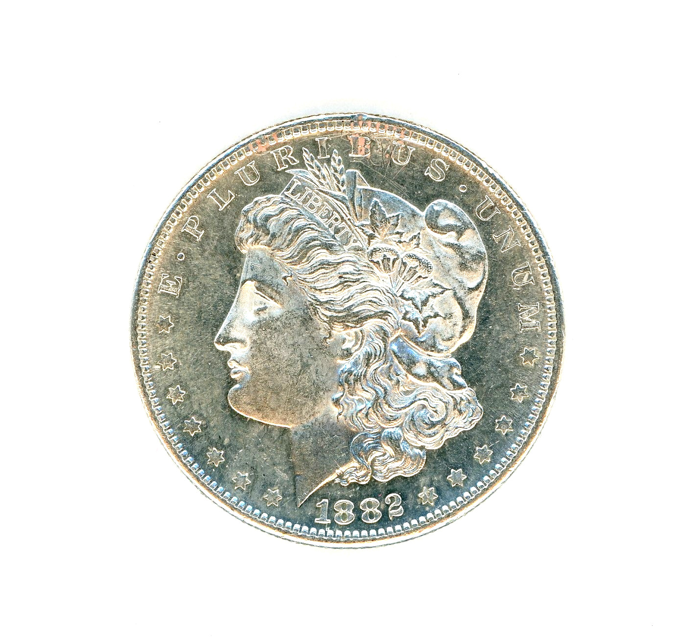 1882-S $1 Morgan (90%) Silver Dollar U.S. UNC/BU