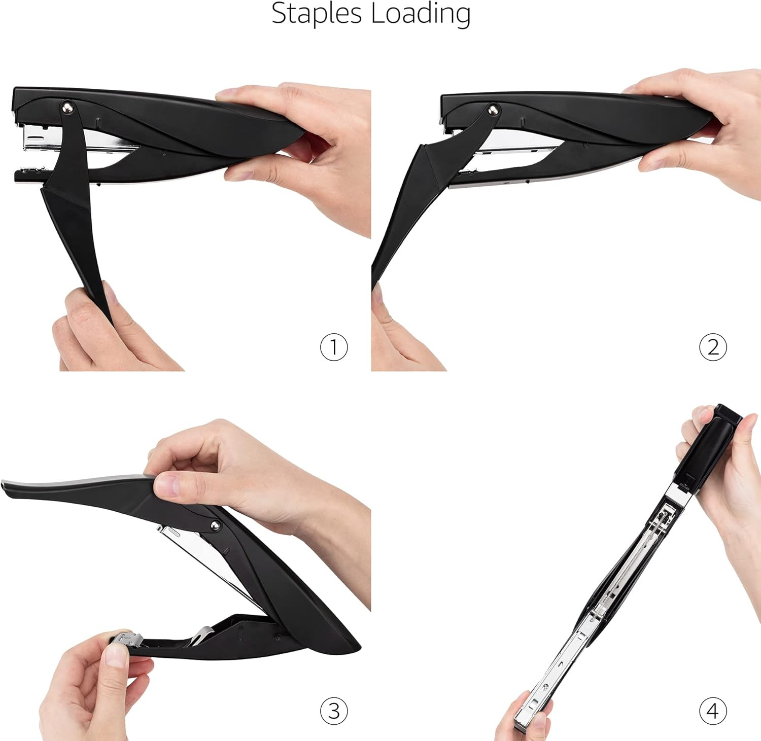 Hand Held Plier Stapler, 25 Sheet Capacity,Heavy Duty Staper,Black