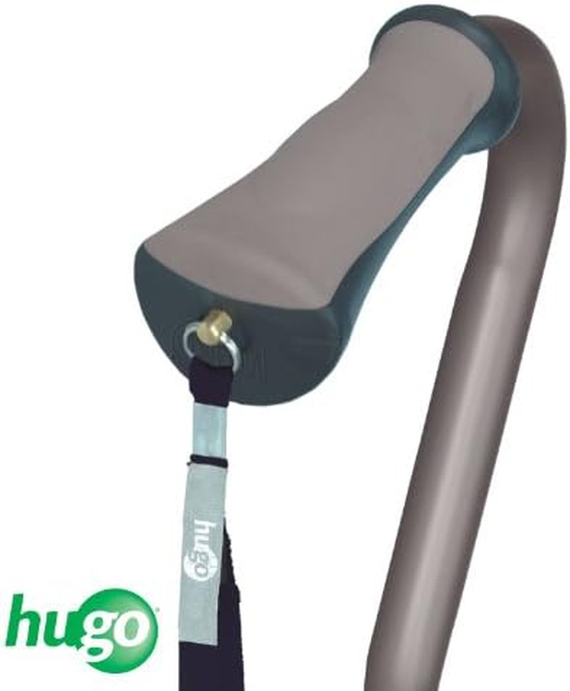 Mobility Adjustable Offset Quadpod Cane with Stable Tip, Smoke | Offset Quadpod