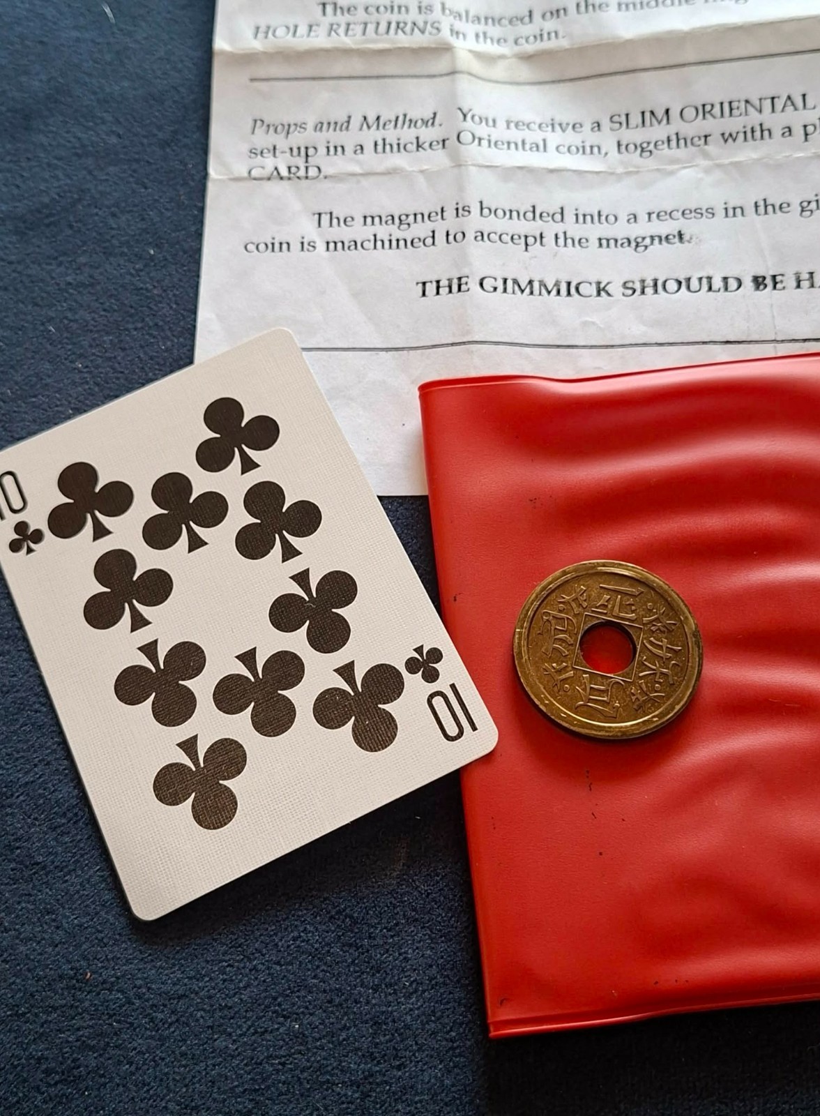 The Emperor Coin Eddie Gibson 1992 Vintage Magnetic Coin Trick Chinese Oriental