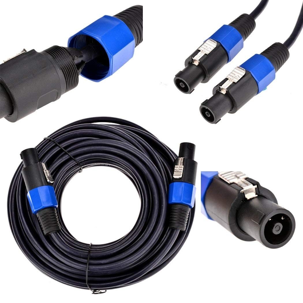 Professional 25ft Speakon to Speakon Cables - 2 Pack-