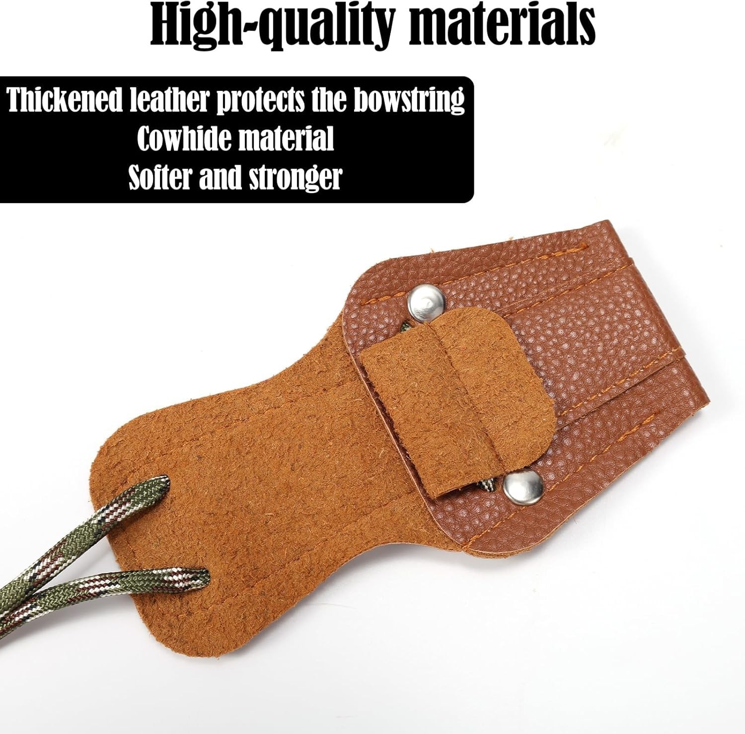 Leather Bow Stringing Tool with Non-Slip Grip - Pro Archery Accessory