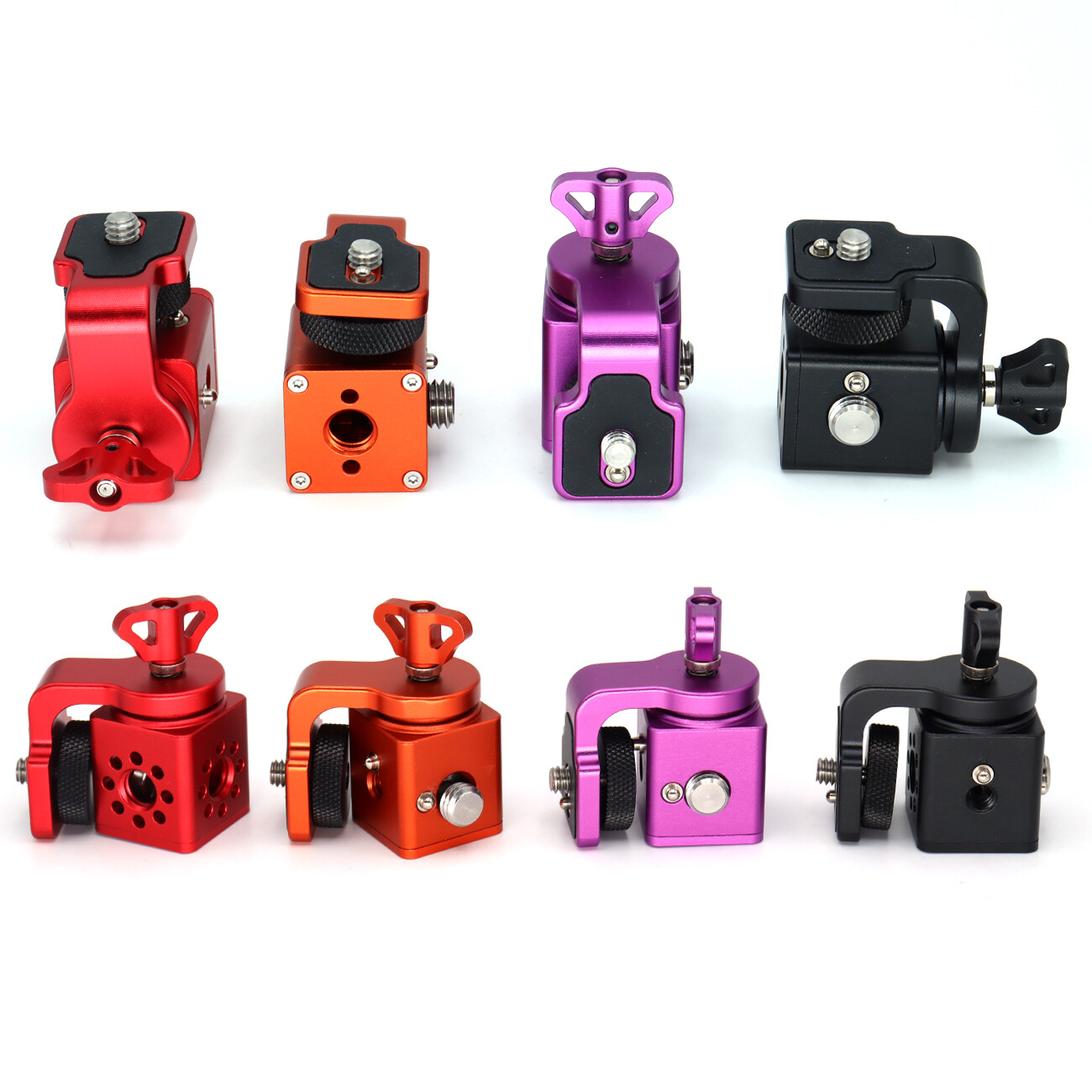 360 Swivel and Tilt Adjustable Pan Bracket with 3/8 1/4 Monitor Holder Bracket