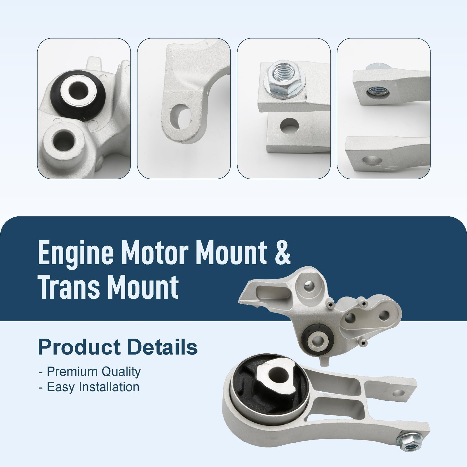 Rear Engine Motor Mount Torque Strut Mount Kit Fit For Chrysler Pacifica 3.6L...