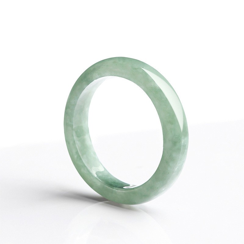 2PCS Certified Natural A Jade Natural jadeite Ring Couple Rings