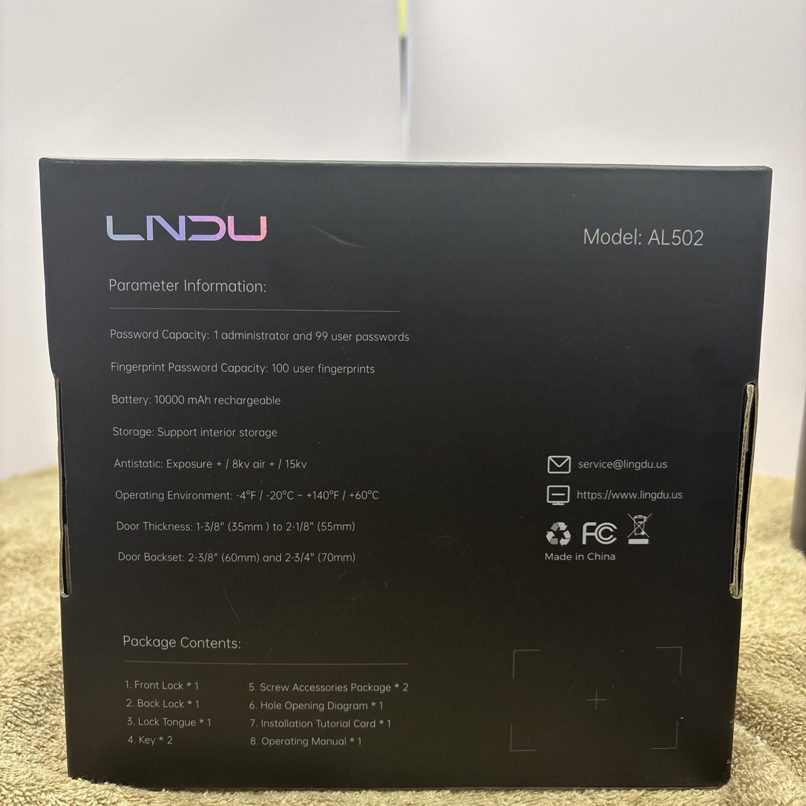 LNDU Video Smart Lock
