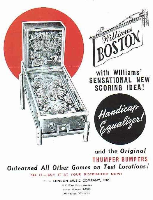 1949 Williams Boston Pinball Machine Maintenance Kit