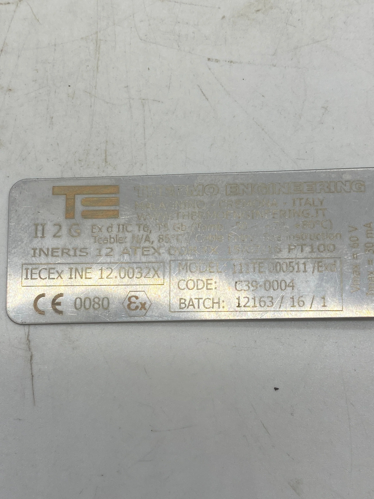 Thermo Engineering Model 111E.00531 Thermometric Probe (No Box)