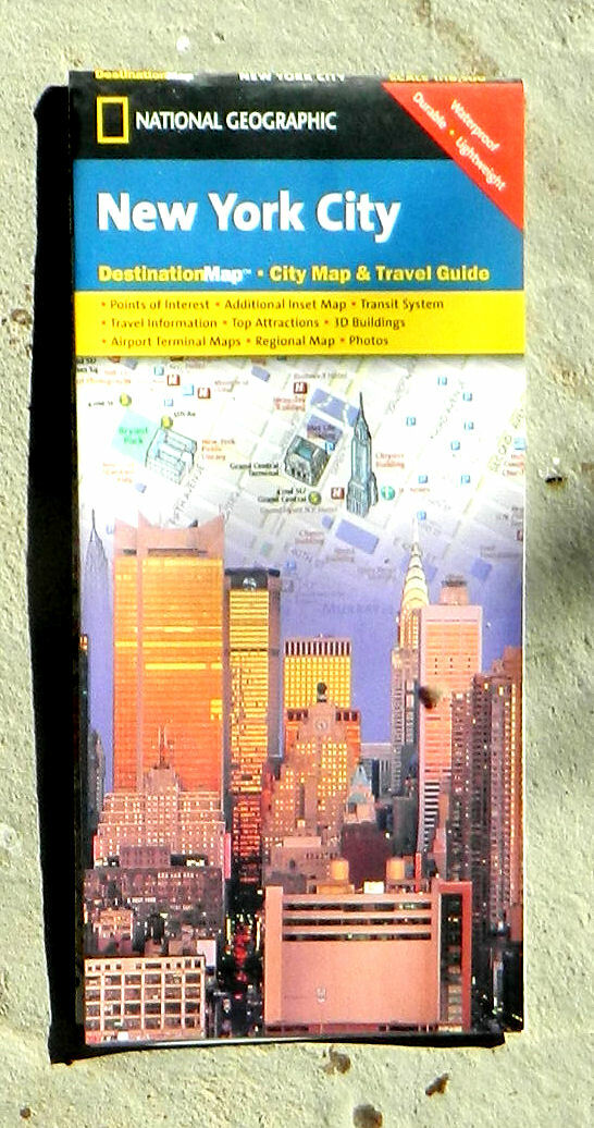 National Geographic, New York City DestinationMap (2006, folded guide map)