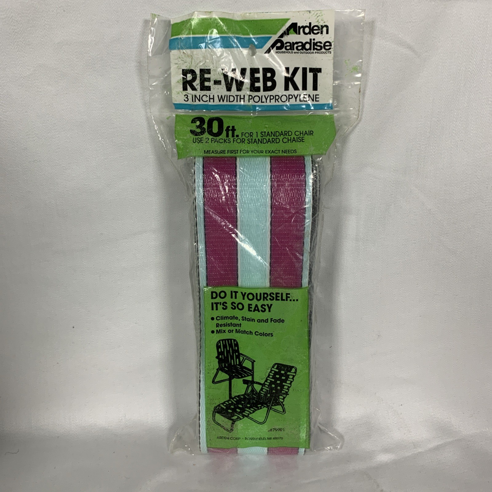 Arden Paradise Re-Web Kit Chair Webbing 30ft. X 3in. 1 Standard Chair (1)