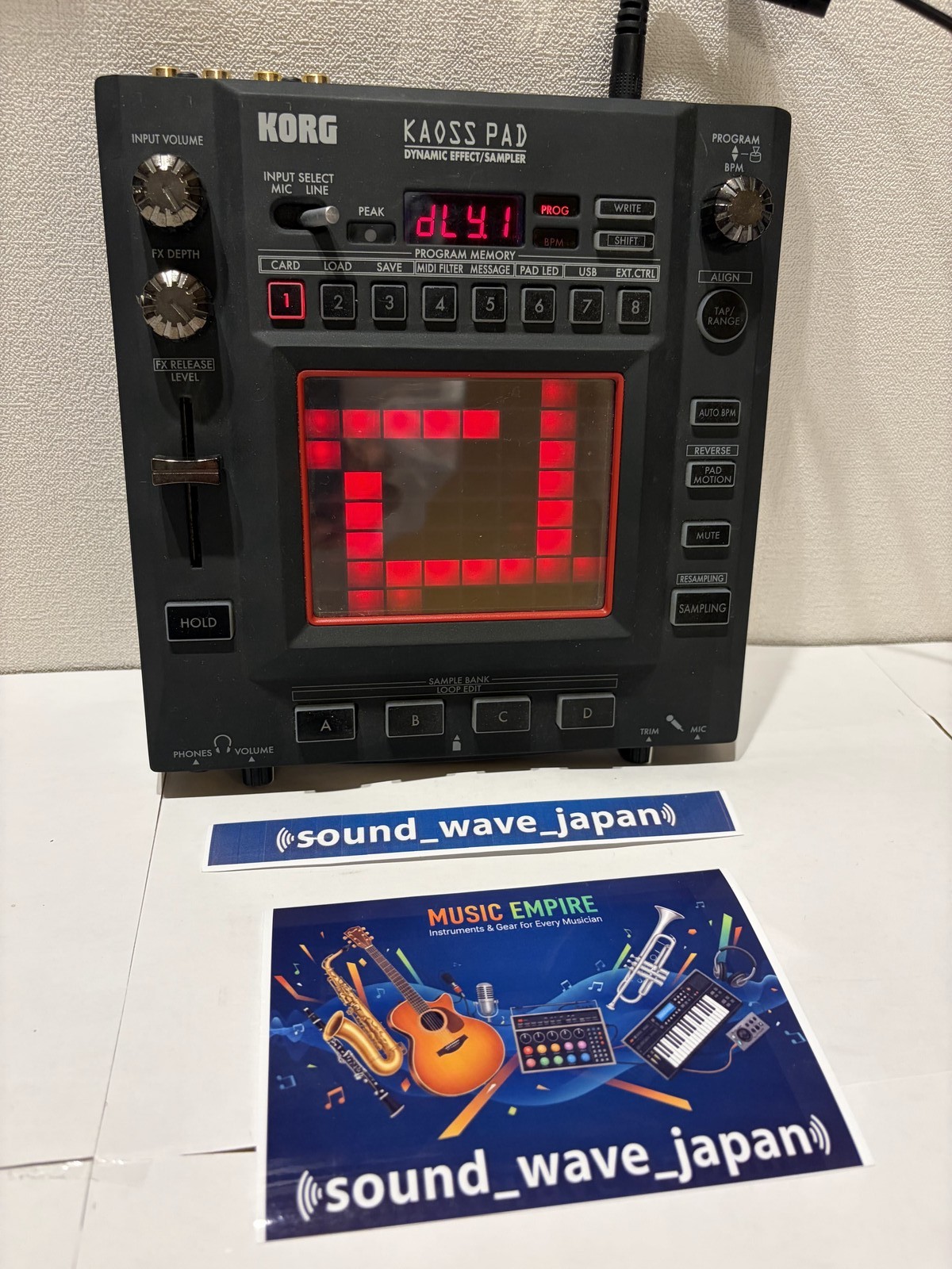 KORG KP3 Kaoss Pad Dynamic Effect Sampler Sequencer Tested Working used Japan