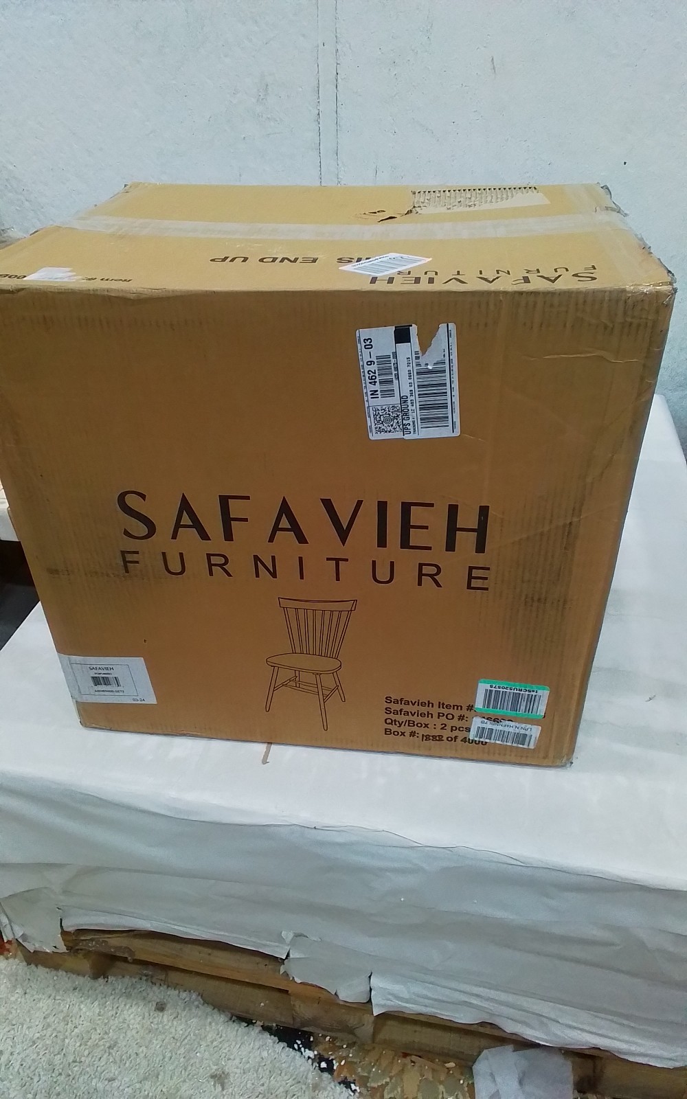 Safavieh PARKER SPINDEL SIDE CHAIR, Reduced Price 2172768698 AMH8500B