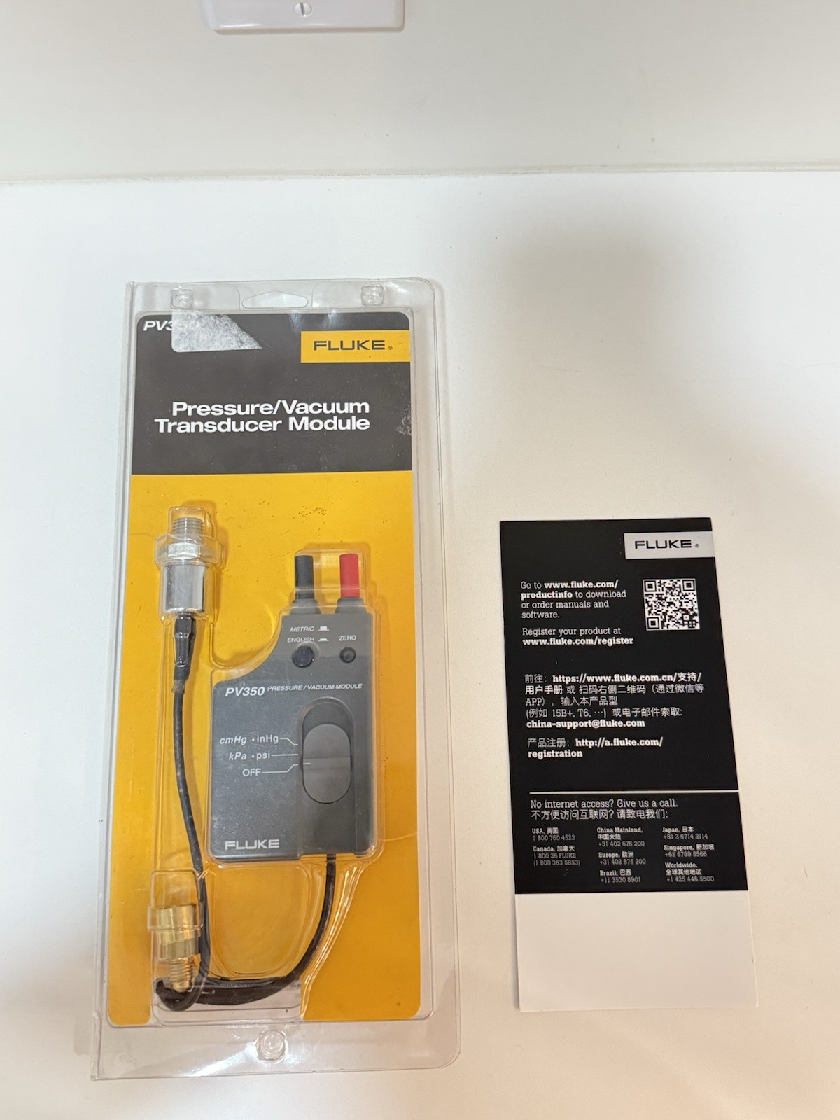 FLUKE PV350 PRESSURE VACUMM TRANSDUCER MODULE FREE SHIPPING