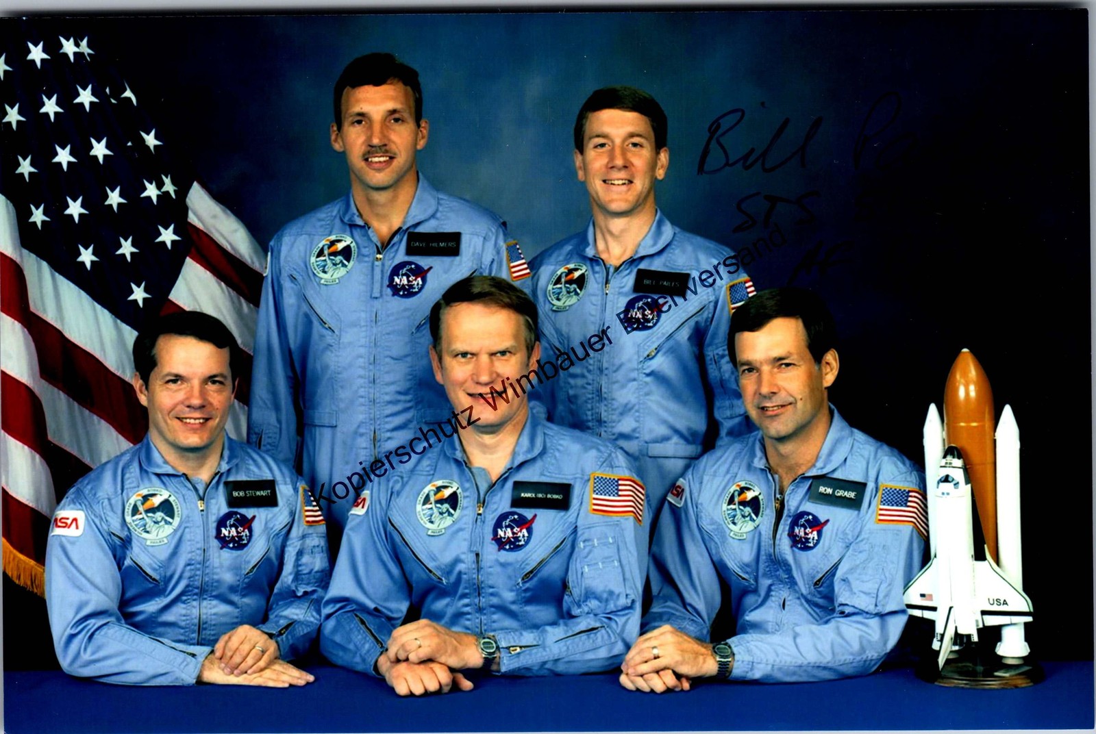 Original Autograph William Pailes NASA Astronaut // Autograph Autograph Signed