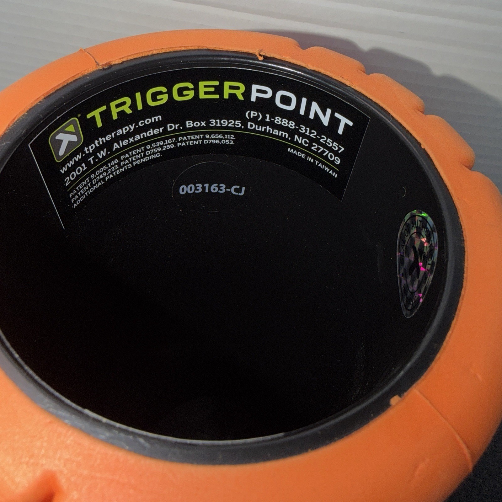 TRIGGERPOINT PERFORMANCE THERAPY GRID FOAM ROLLER 13-INCH, ORANGE - ORANGE EUC