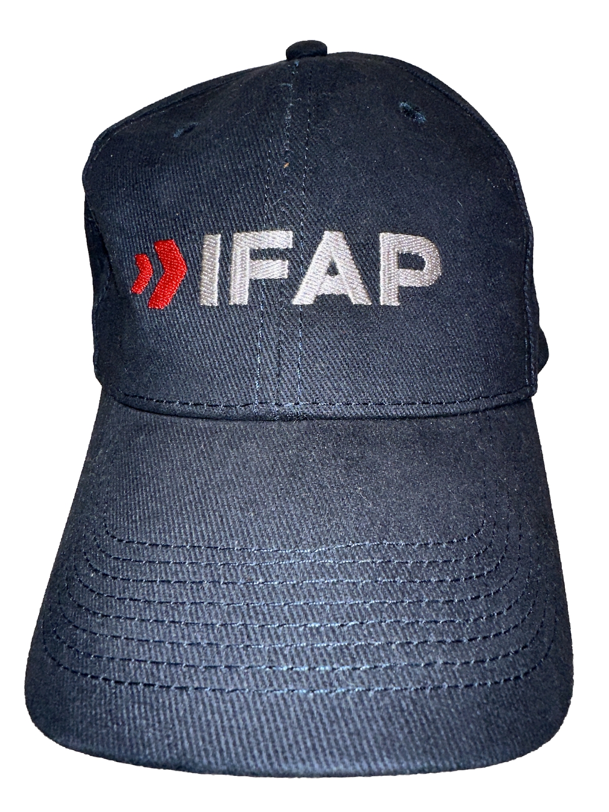 IFAP Navy Blue Hat Cap Red Silver Hook Loop Unbranded