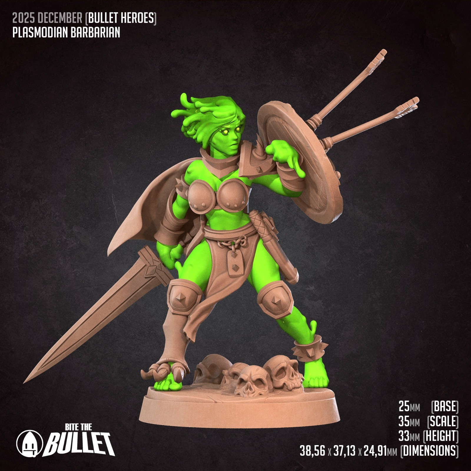 Plasmoid Barbarian - Ooze Warrior - Bite the Bullet - Dungeons and Dragons