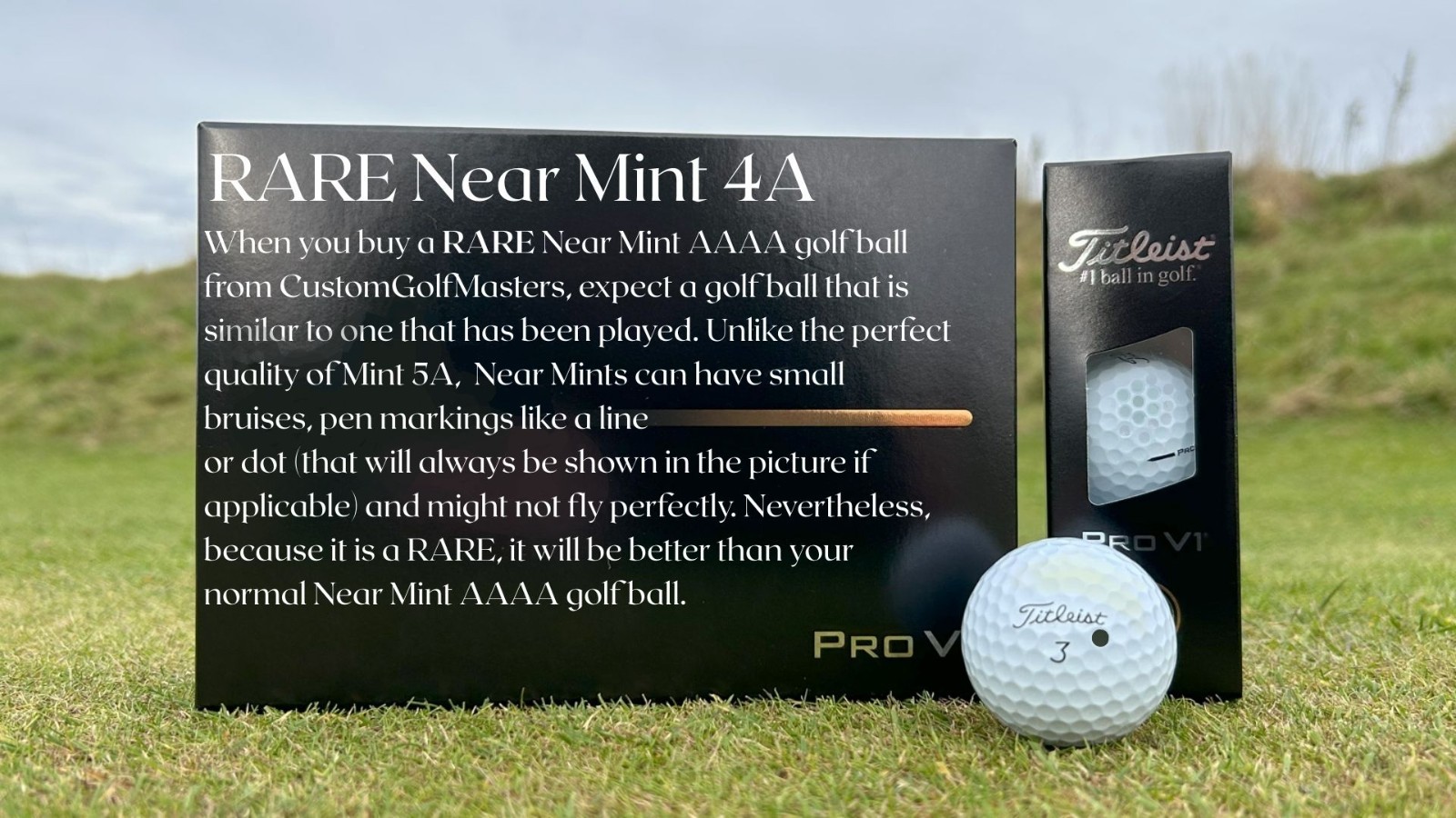 RARE Logo Golf Balls (3 Pack) MINT AAAAA - Top 100 Courses Mix