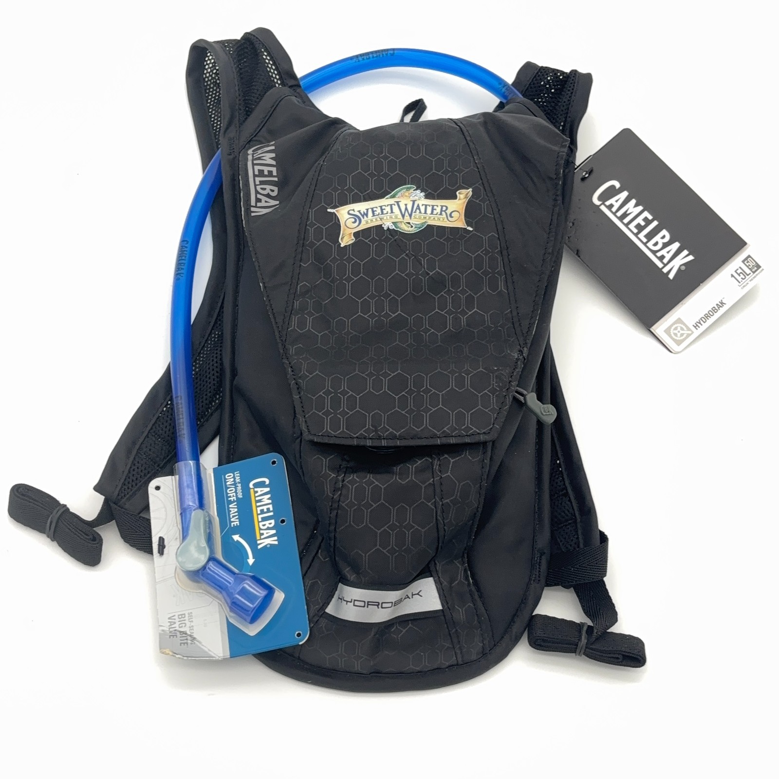 CamelBak Hydrobak 1.5L Hydration Pack Black NWT SweetWater Brewing Logo