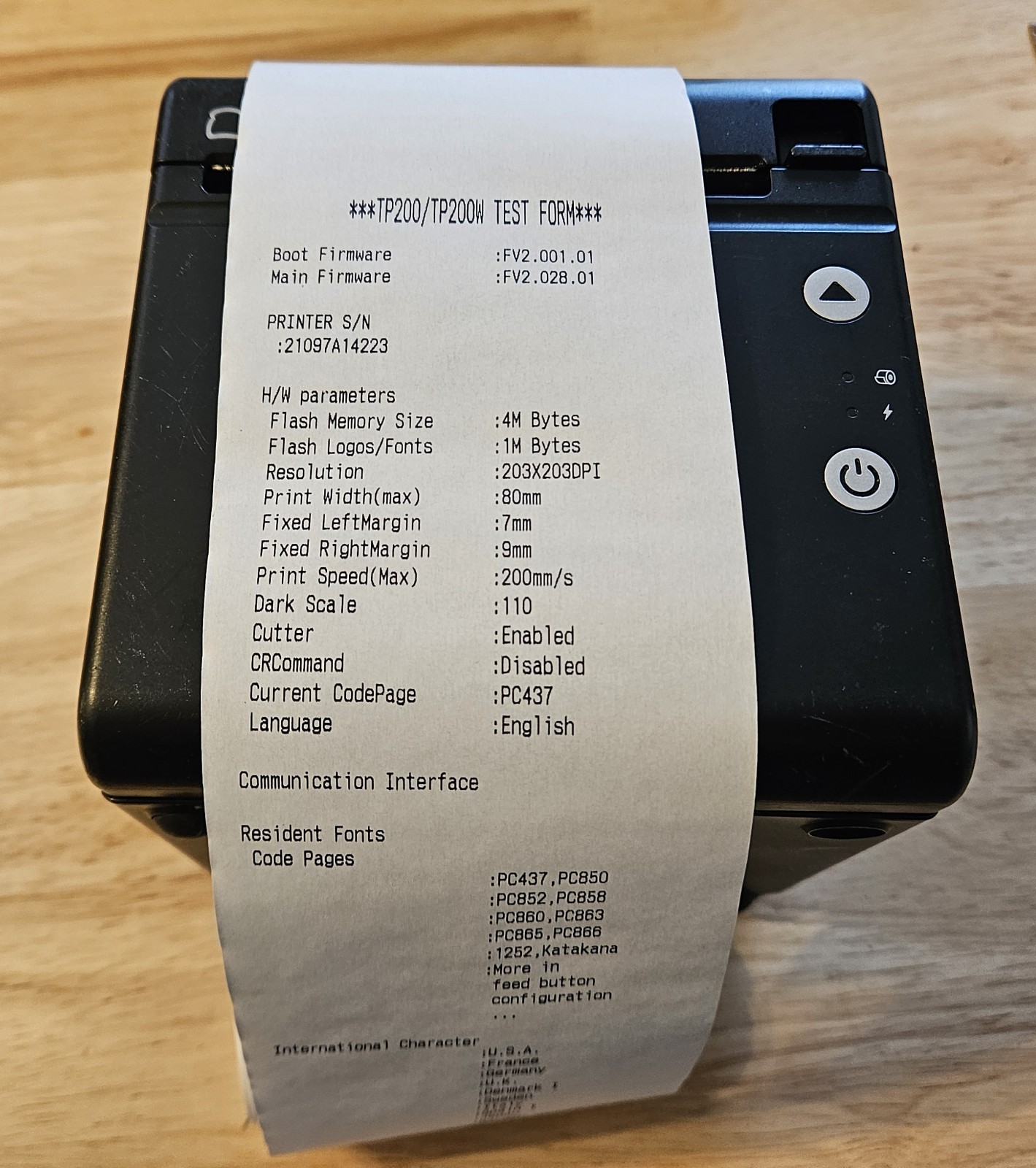 Toast TP200 Flex POS Thermal Receipt Printer with USB Ethernet, Tested