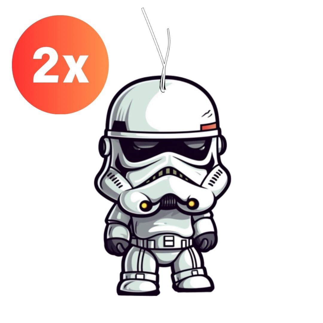 2x STORMTROOPER Fragrance Tree / Air Freshener Car Star Wars May the 4th Car Scent