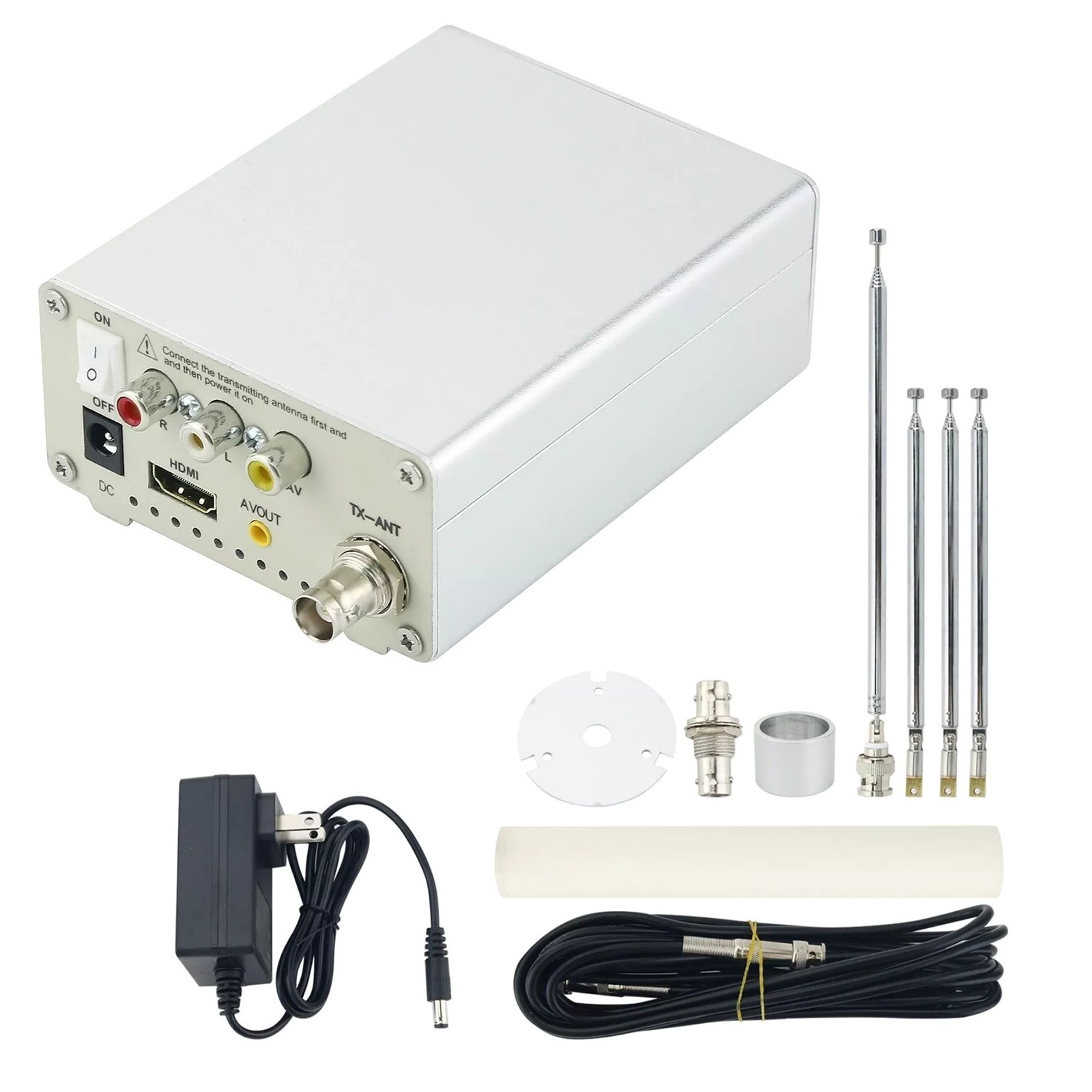 TV-TX200 VHF/UHF Analog TV Transmitter Support HD/AV Input Analog Signal