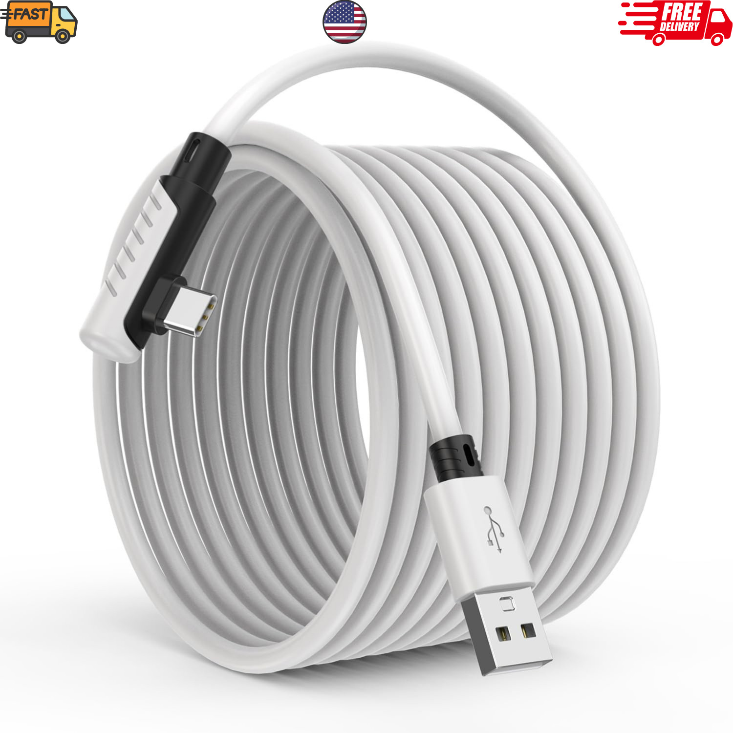 16FT USB C VR Link Cable USB 3.0 High Speed Data Transfer Cord for Headset...