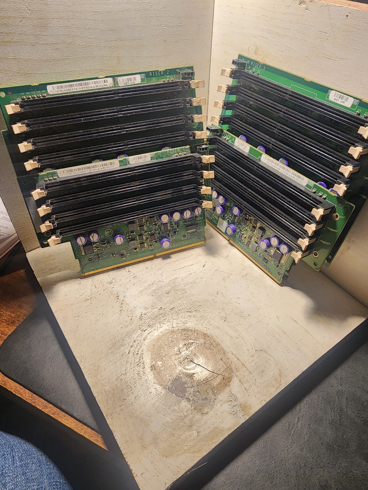 Dell Precision 690 RAM Riser Pair + Support Caddy – Tested Working, Clean Pull