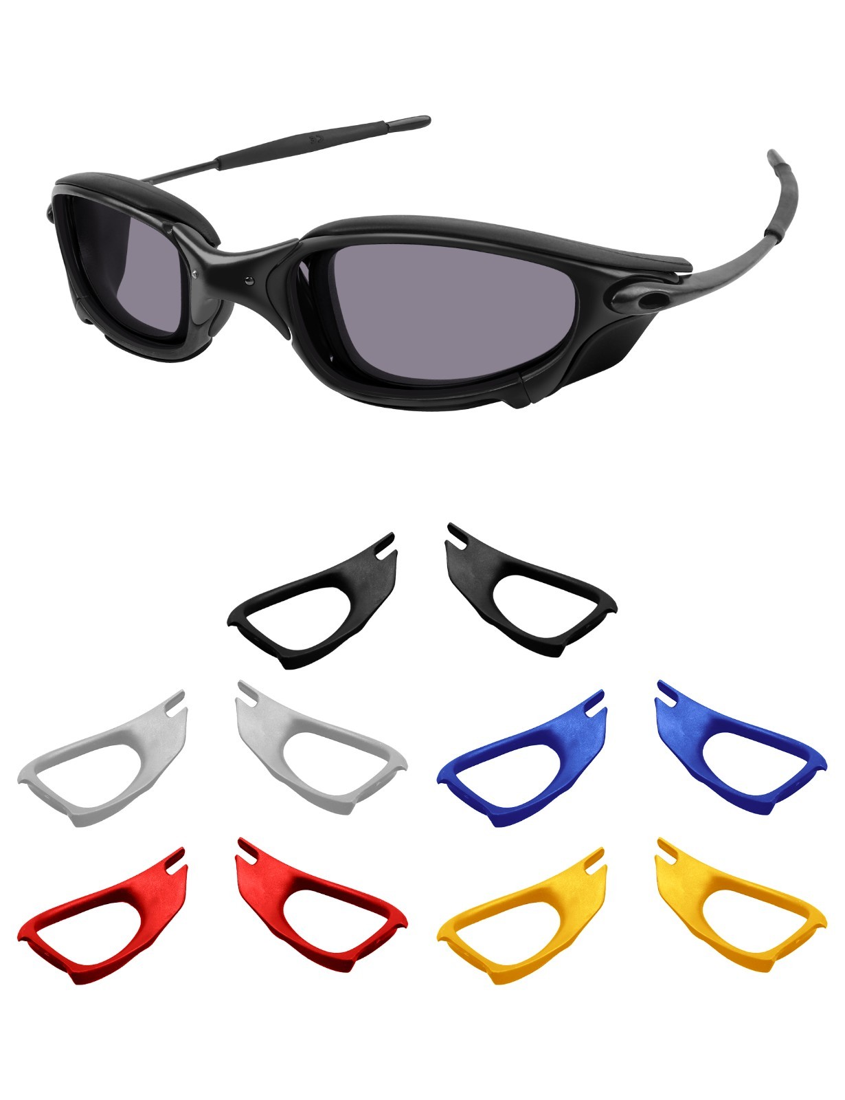 Replacement Side Shield Blinders for Oakley Juliet / X Metal Sunglasses