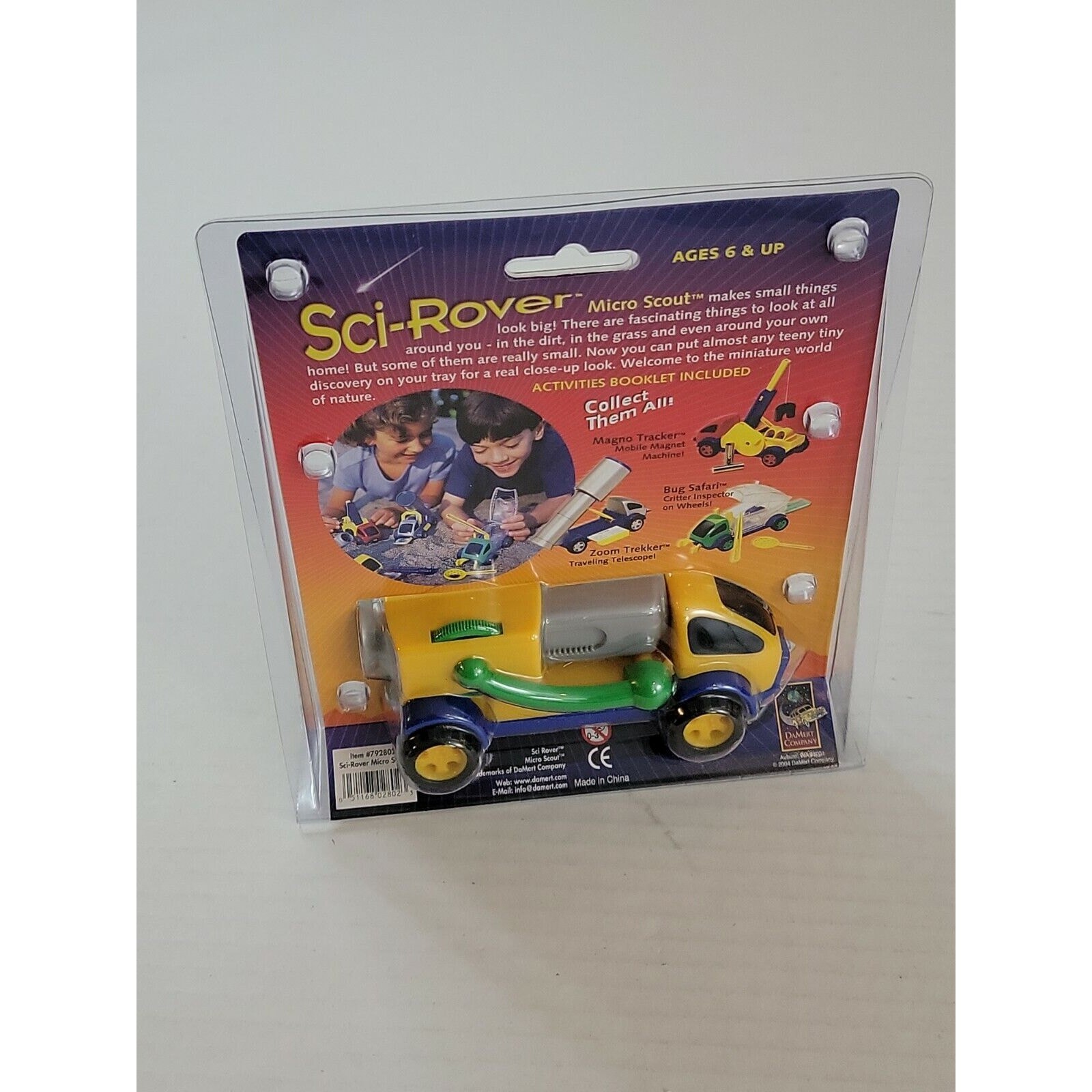 NEW-Sci-Rover Rolling Science Adventure Micro Scout Vehicle Microscope In Motion