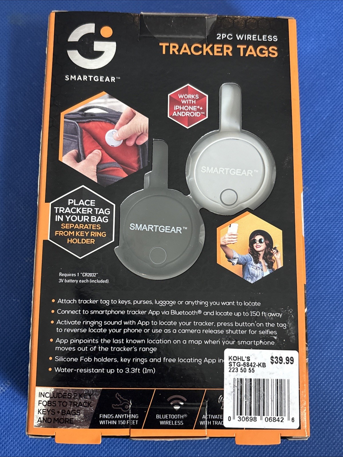 Smart Gear 2 piece Wireless Tracker Tags
