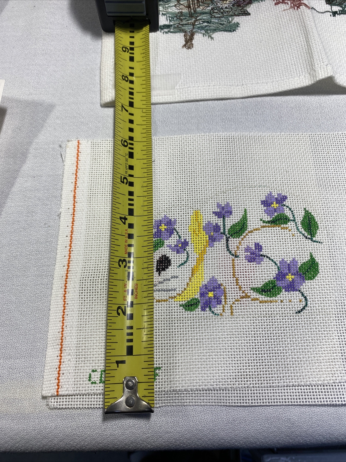 Handpainted Needlepoint Canvas lot 6