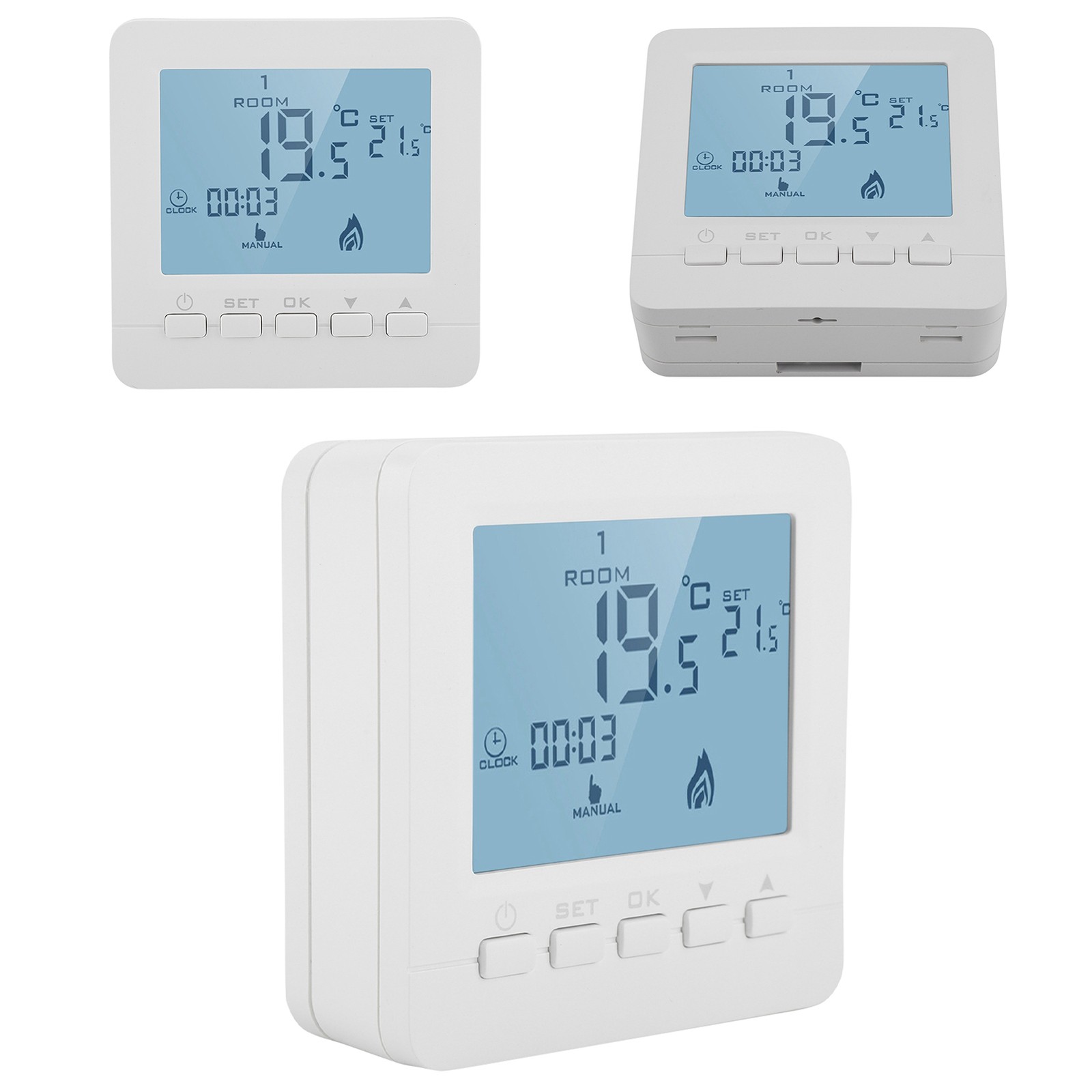 LCD Digital Thermostat With Data Memory Function For Office Spaces