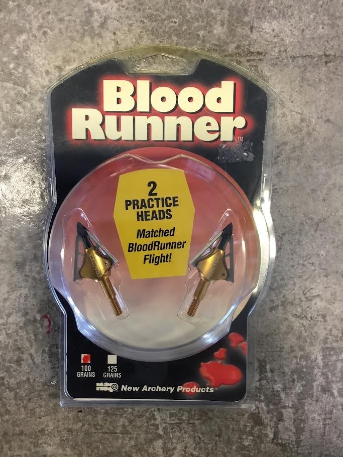 NAP Bloodrunner 3-Blade 100 Grain Practice Broadheads 2 Pack