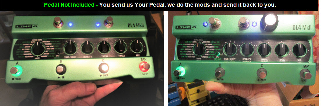 Mod Service for Line 6 DL4 MKII - No Pedal Included