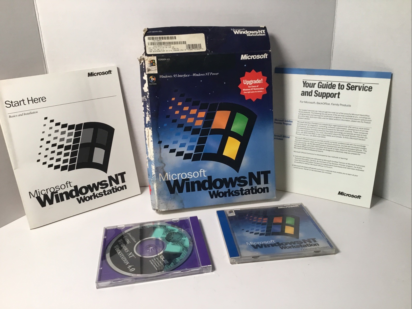 Microsoft Windows NT Upgrade Cd ROM  And Key.