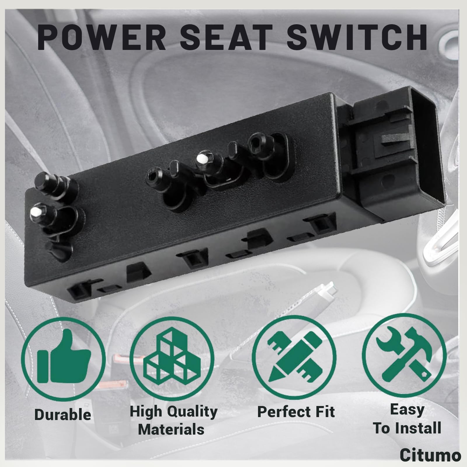 Upgrade Power Seat Switch Front Left Driver Side