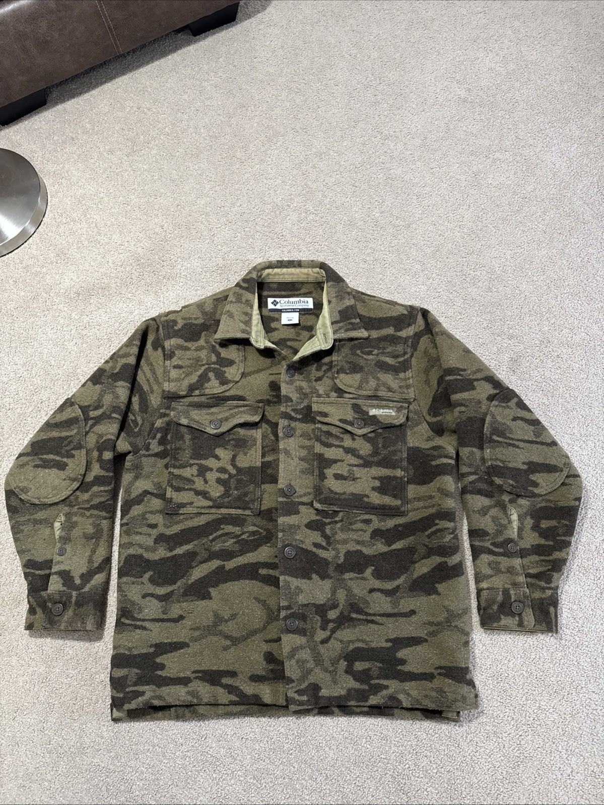 Columbia Gallatin Range Wool Blend Jacket Outfitter Camo Large