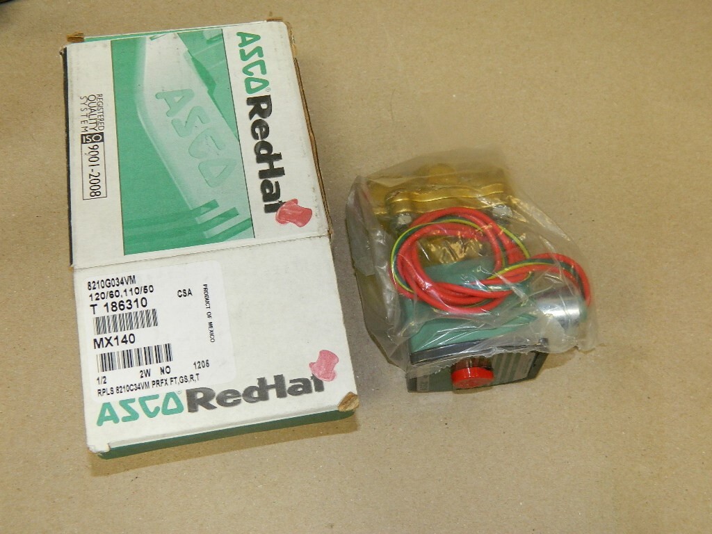 ASCO RedHat 8210G034VM 120/60 110/50 T186310 MX140 8210C34VN PRFX NEW