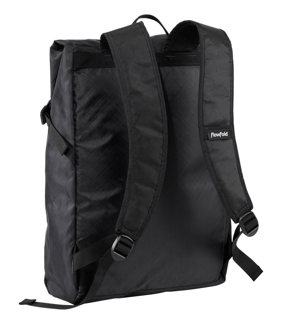 Flowfold Commuter Backpack Jet Black aka Black Knight Rare Challenge Sailcloth