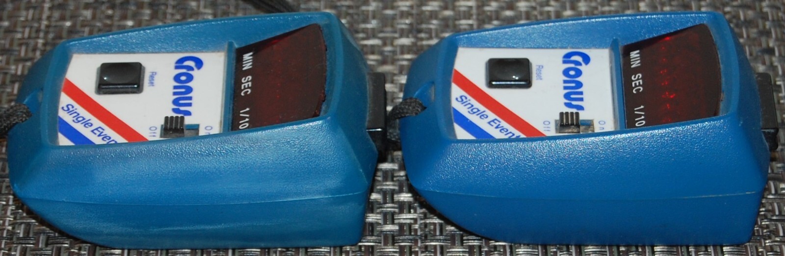2 Cronu Single Event Stop Watches (Tested Works)