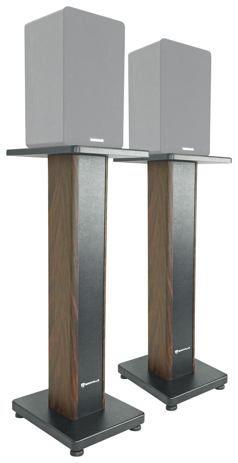 Pair 28" Wood Speaker Stands For Polk Audio TSi100 Bookshelf Speakers