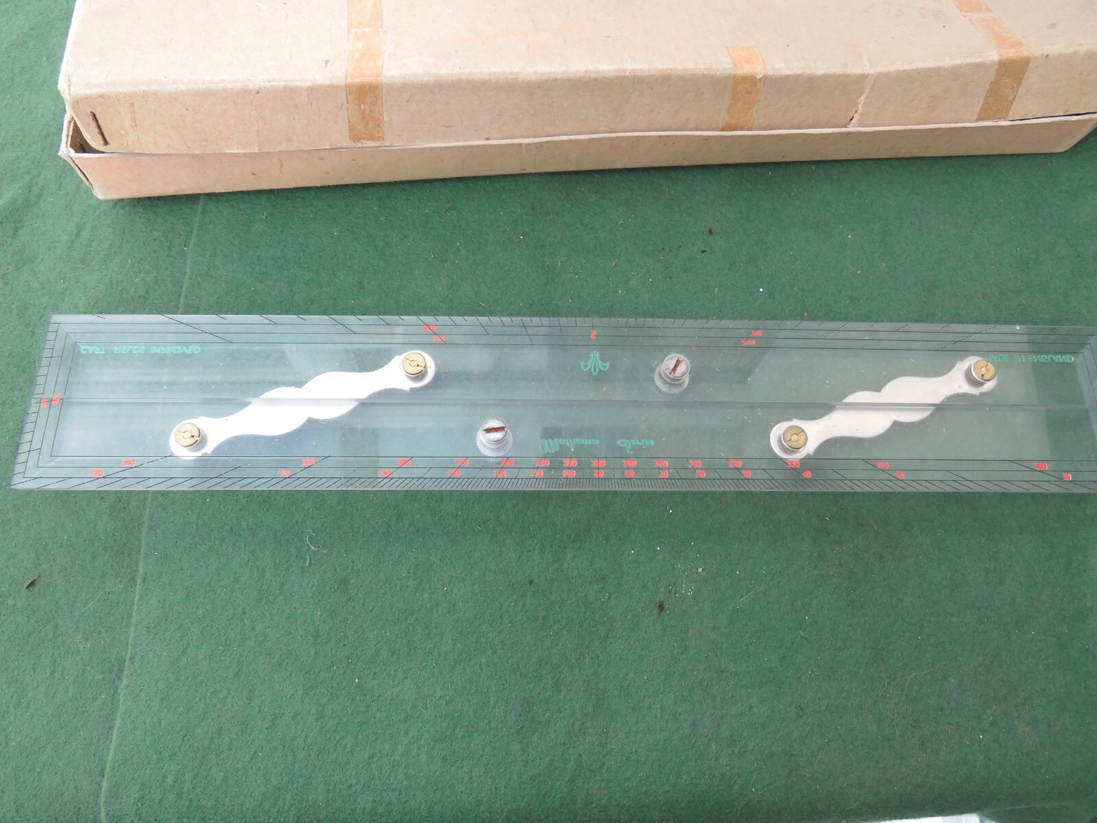CAPTAIN FIELDS 'MATHEMO SERIES' IMPROVED 15" PARALLEL RULE BOXED