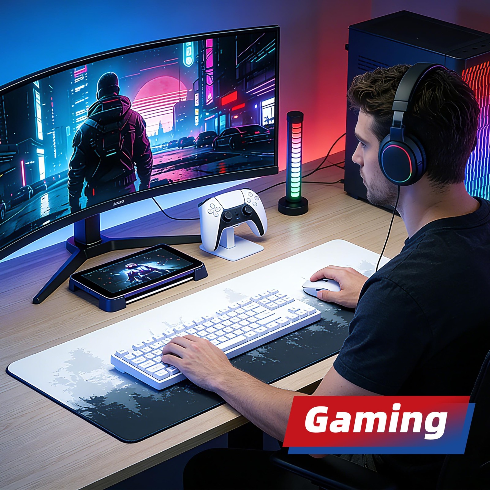Galdas Mouse Pad For Gaming,Forest Background Pattern XXL XL Large Mouse Mat ...