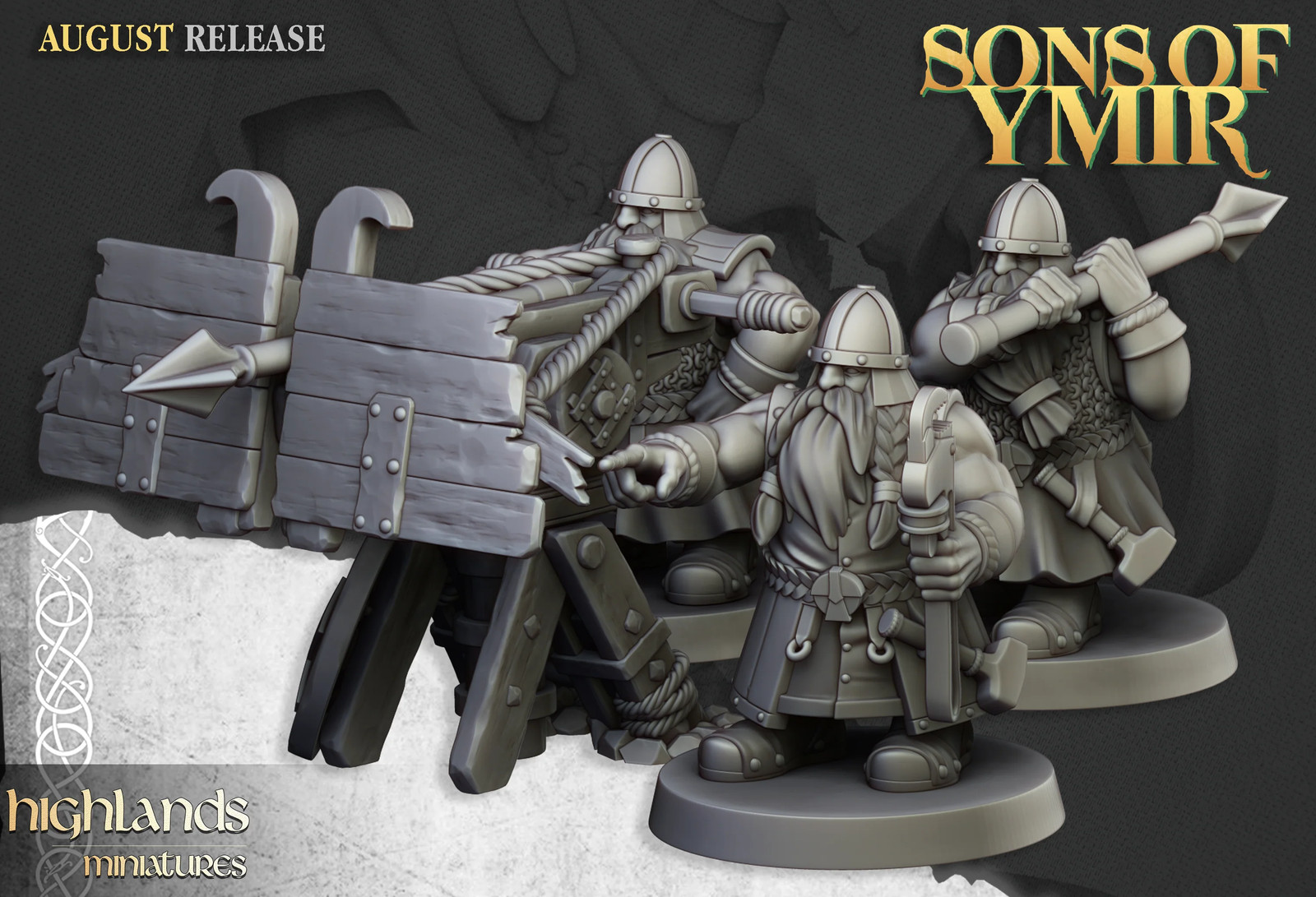 Dwarf Ballista - 28-32mm Sons of Ymir - Resin Tabletop Miniature