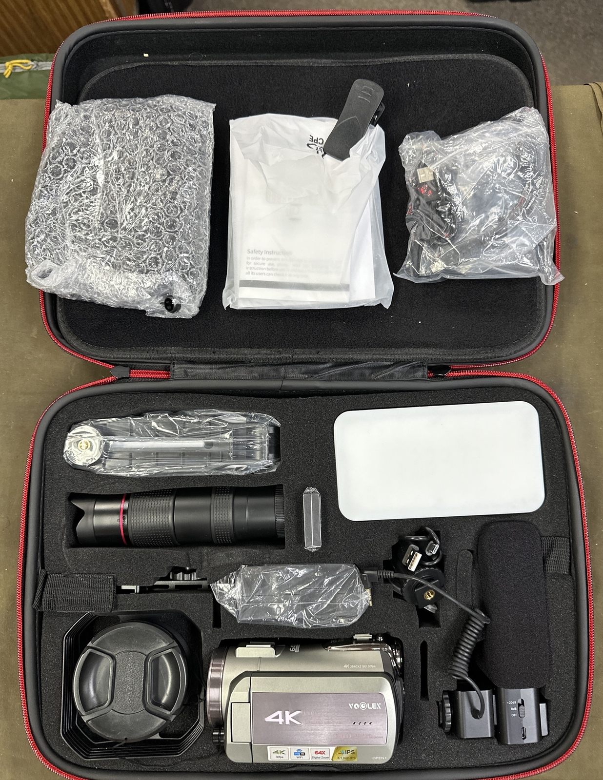 Voolex (HDR-AZ50) - 4K UHD (28MP) Digital VLOG Camcorder Bundle....FREE S&H!!