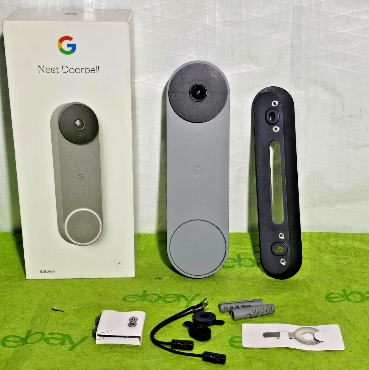 Google Nest GWX3T WiFi Smart Video Doorbell Battery Gray (DOORBELL ONLY/READ)