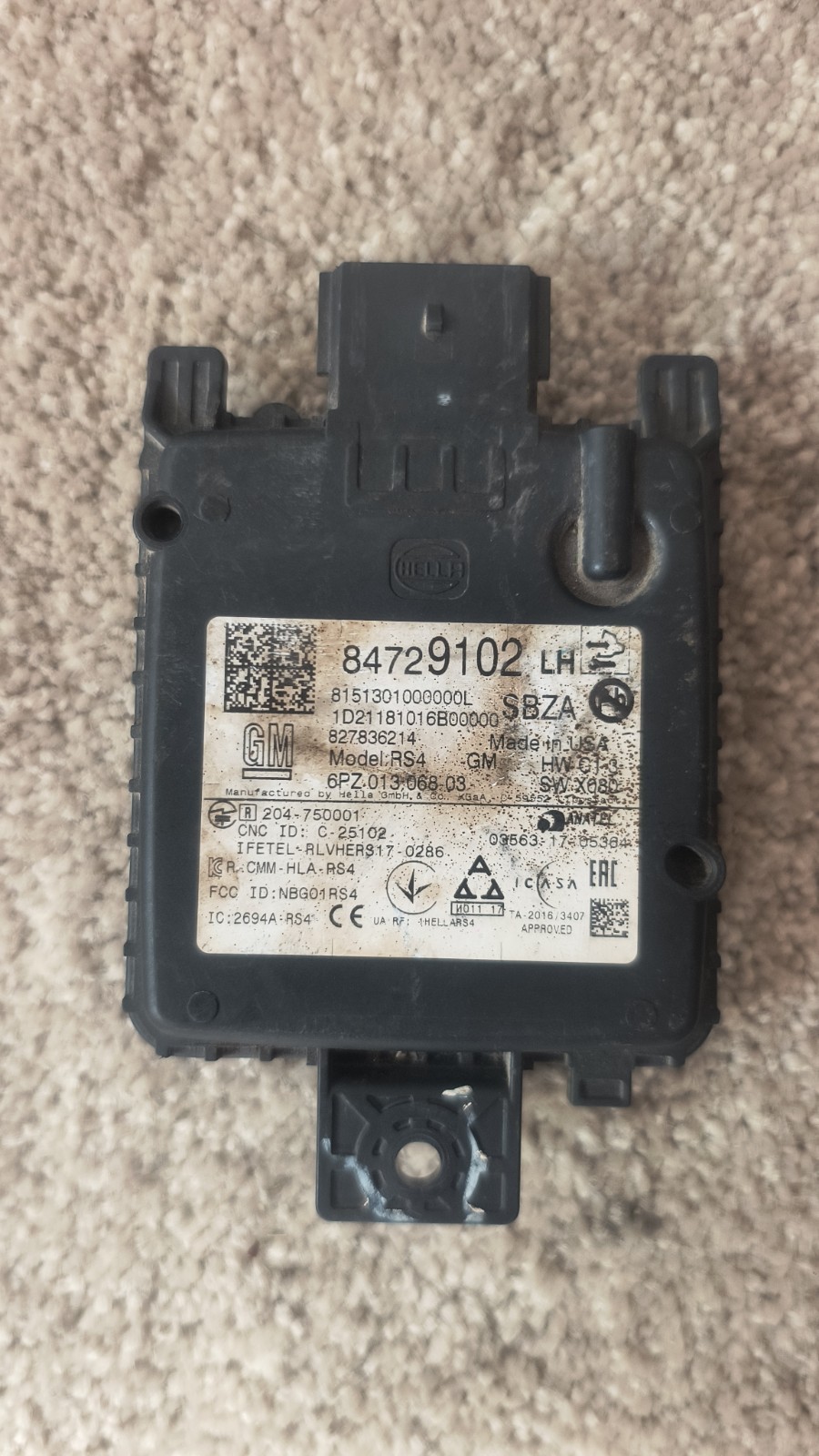 2019-2023 GM 84729102 GMC Chevrolet Buick Cadillac Blind Spot Sensor Module OEM
