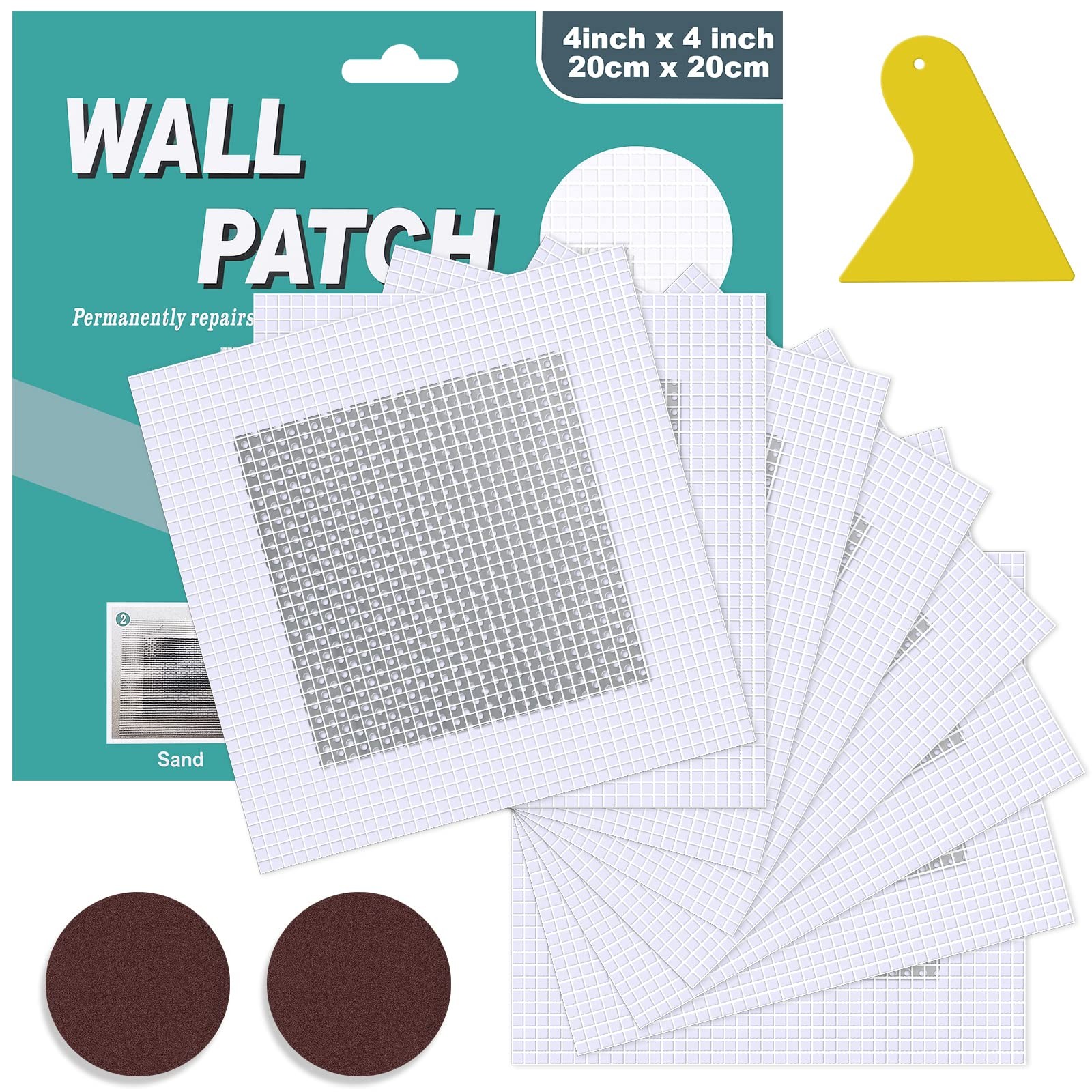 Mckanti 8 Pack 4 Inch Drywall Repair Kit, 8 4 Kit