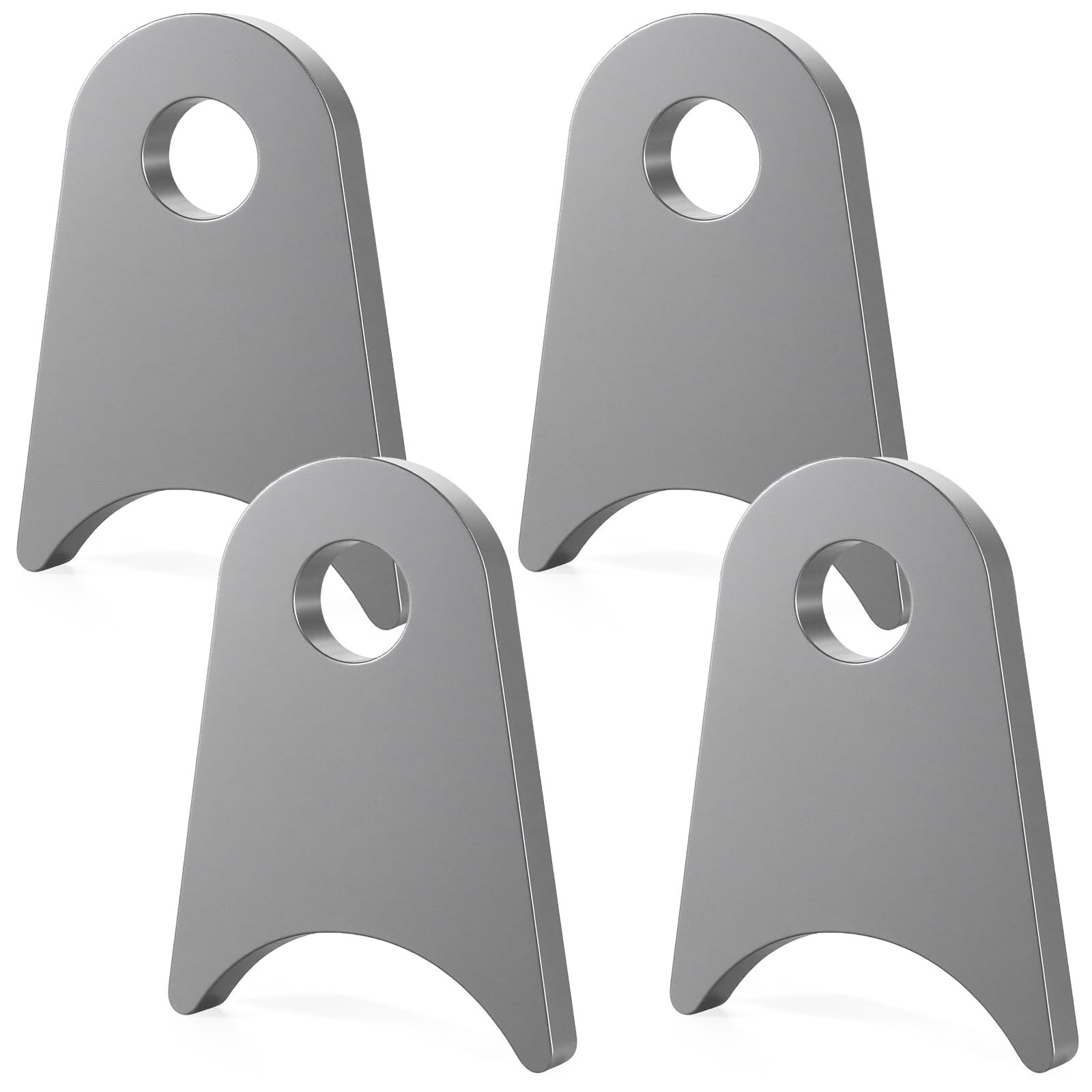 4 Pack Weld on Tabs Steel Shock Mounts 1/2 Inch Hole Axle Mount Brackets 2-3/8"
